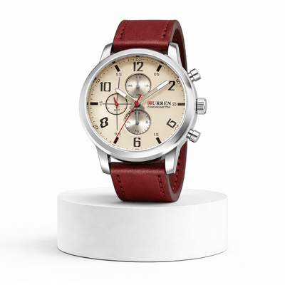 Relógio CURREN 8124 Quartzo 44mm – Estilo Casual Sofisticado