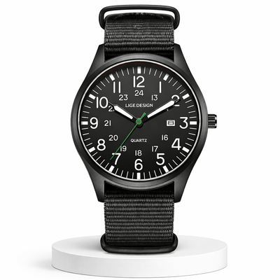 Relógio Masculino LIGE LG89178 Quartzo 42mm – Estilo Casual Robusto