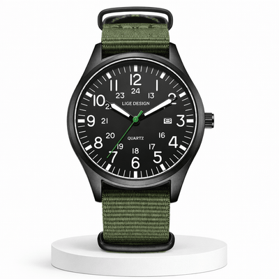 Relógio Masculino LIGE LG89178 Quartzo 42mm – Estilo Casual Robusto